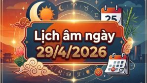 Xem lịch âm ngày 29/4: Tra cứu nhanh, chính xác giờ tốt xấu và các yếu tố phong thủy trong ngày