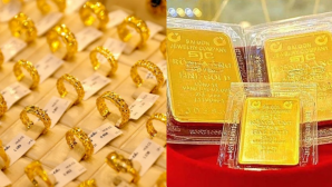 Giá vàng hôm nay 29/4: Vàng SJC nhẫn trơn 9999 'sập' sau khi tăng phi mã, cảnh báo 'đu đỉnh' cận lễ