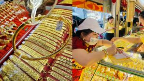 Giá vàng hôm nay (trưa 30/4): Người mua đầu tháng hụt hơn 10 triệu/lượng, vàng SJC và thế giới cùng rời mốc cũ