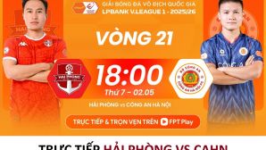 Trực tiếp bóng đá Hải Phòng vs CAHN - Vòng 21 V.League 2025/26: Đình Bắc định đoạt trận đấu