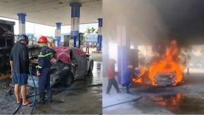 Vụ cháy ô tô ở cây xăng tại Đà Nẵng: Lý do tài xế không mở cửa cứu người, chi tiết khiến nhiều người thấy vô lý