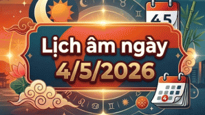 Xem lịch âm ngày 5/5/2026: Ngày không được đánh giá cao về cát lợi, chi tiết giờ tốt và giờ xấu hôm nay