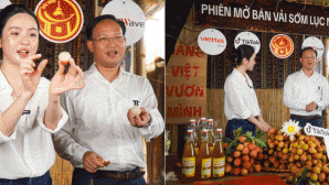 Gần 1 triệu lượt xem Chu Thanh Huyền và lãnh đạo Bắc Ninh bán vải: Ấn tượng với số vải bán được