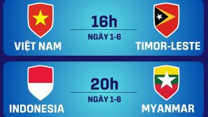 Lịch thi đấu U19 Đông Nam Á hôm nay 1/6: U19 Việt Nam vs U19 Timor Leste; U19 Indonesia gặp khó