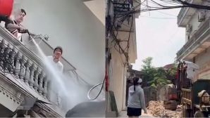 Phát hiện chi tiết đáng chú ý nghi là nguồn cơn vụ xịt nước vào thợ xây nhà sát vách ở Hà Nội