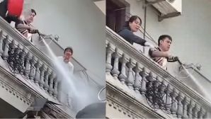 Nguyên nhân ban đầu vụ người đàn ông xịt nước vào thợ xây nhà sát vách ở Hà Nội