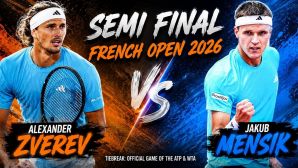 VTV trực tiếp tennis Jakub Mensik vs Alexander Zverev - Link xem trực tiếp Bán kết Roland Garros 2026