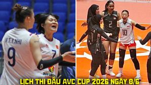 Lịch thi đấu bóng chuyền nữ AVC Cup hôm nay 8/6: Tuyển bóng chuyền nữ Việt Nam đại chiến Indonesia