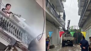 Cái kết cuối vụ xịt nước vào thợ xây nhà hàng xóm ở Hà Nội, 2 gia đình thống nhất gì?