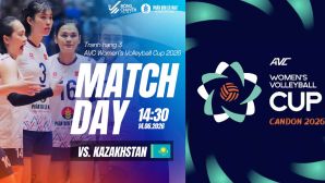 Lịch thi đấu bóng chuyền hôm nay 14/6 - Lịch phát sóng tuyển bóng chuyền nữ Việt Nam vs Kazakhstan AVC Cup