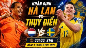 Nhận định bóng đá Hà Lan vs Thụy Điển 0h ngày 21/6 - World Cup 2026: Gyokeres gieo sầu cho Van Dijk?