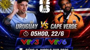 VTV trực tiếp bóng đá Uruguay vs Cape Verde - Link xem trực tiếp World Cup 2026 hôm nay 22/6