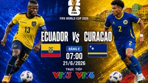 Xem trực tiếp bóng đá Ecuador vs Curacao ở đâu, kênh nào? Link xem trực tiếp World Cup 2026 trên VTV