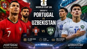 Trực tiếp bóng đá Bồ Đào Nha vs Uzbekistan, 0h ngày 24/6 - Link xem World Cup 2026 trên VTV3 FULL HD