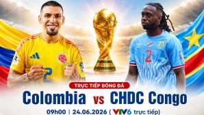 VTV6 Trực tiếp bóng đá Colombia vs CHDC Congo hôm nay - Link xem trực tiếp World Cup 2026 trên VTV