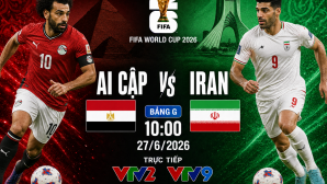 VTV trực tiếp bóng đá Ai Cập vs Iran - Link xem trực tiếp World Cup 2026 hôm nay 27/6 trên VTV2