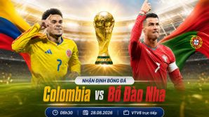 Link xem TRỰC TIẾP bóng đá Colombia vs Bồ Đào Nha 06h30 ngày 28/6 - VTV trực tiếp World Cup 2026 hôm nay