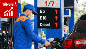 Giá xăng dầu hôm nay 1/7 biến động: Xăng thế giới giảm khó tin? Xăng E10, E5 và dầu diesel tăng không phanh