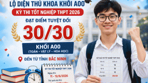 175.241 thí sinh có điểm tổ hợp A00, chỉ một thí sinh đạt trọn vẹn 30/30 điểm: Thông tin về thủ khoa khối A00