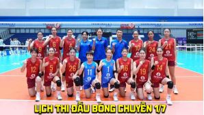 Lịch thi đấu bóng chuyền hôm nay 1/7 - Lịch trực tiếp bóng chuyền nữ U18 Việt Nam vs Đài Loan