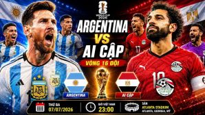 Kết quả bóng đá, tỷ số Argentina vs Ai Cập - World Cup 2026: Salah toả sáng, Messi nhận trái đắng