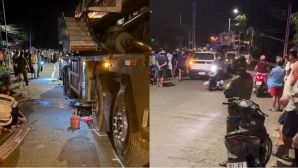 Vĩnh Long: Hiện trường 2 thiếu niên 15 tuổi tử vong trên đường, nguyên nhân liên quan đến xe cẩu