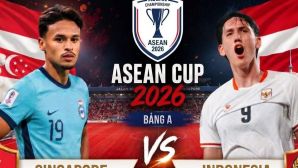 Kết quả bóng đá Singapore vs Indonesia - Cập nhật link xem trực tiếp AFF Cup 2026 mới nhất.