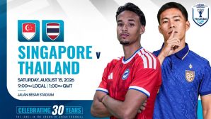 Xem trực tiếp bóng đá Singapore vs Thái Lan ở đâu, kênh nào? VTV trực tiếp bán kết AFF Cup 2026 hôm nay 15/8