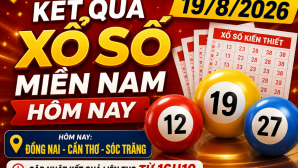 Xổ số miền Nam ngày 19 tháng 8: Cập nhật kết quả xổ số Đồng Nai, Cần Thơ, Sóc Trăng hôm nay