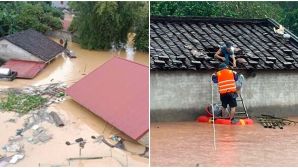 Nhiều hộ dân Lạng Sơn chật vật, chờ ứng cứu khi nước lũ lên cuồn cuộn