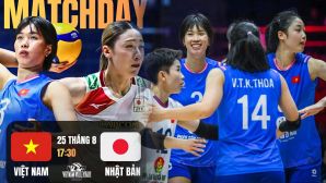 TRỰC TIẾP bóng chuyền nữ Việt Nam vs Nhật Bản hôm nay 25/8- Link xem bóng chuyền nữ châu Á 2026