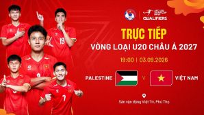 Xem trực tiếp bóng đá U20 Việt Nam vs U20 Palestine ở đâu, kênh nào? TV360 trực tiếp VL U20 châu Á 2027 hôm nay
