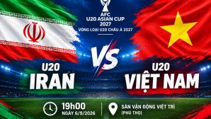 TV360 trực tiếp bóng đá U20 Việt Nam vs U20 Iran - Link xem trực tiếp Vòng loại U20 châu Á 2027