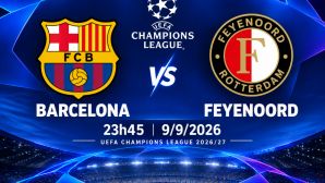 VTV trực tiếp bóng đá Barcelona vs Feyenoord - Link xem trực tiếp UEFA Champions League hôm nay 9/9 trên VTV