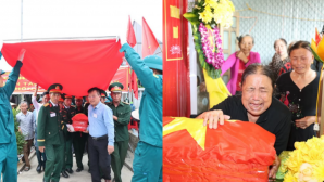 Người vợ 72 tuổi nghẹn ngào đón hài cốt chồng liệt sĩ trở về sau 48 năm chờ đợi trong nước mắt