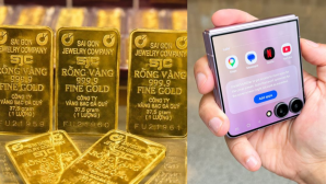 Giá vàng hôm nay tối 10/9 tăng hơn 1 triệu đồng, bất động tại 146,6 triệu, Samsung Z Flip 8 giá ra sao?