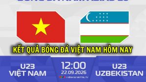Kết quả bóng đá U23 Việt Nam vs U23 Uzbekistan - Link xem trực tiếp bóng đá nam ASIAD 2026 trên VTV6