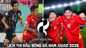 Lịch thi đấu bóng đá nam ASIAD 2026 mới nhất 23/9: U23 Việt Nam đấu Hàn Quốc ở tứ kết lúc mấy giờ?