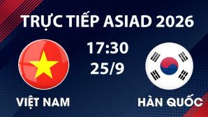 Link xem TRỰC TIẾP bóng đá U23 Việt Nam vs U23 Hàn Quốc hôm nay 25/9 - VTV6, VTVGo trực tiếp ASIAD 2026