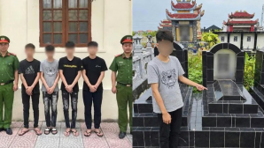 Hải Phòng: Nam sinh thực hiện thử thách phản cảm tại nghĩa trang sau khi thua kèo TikTok