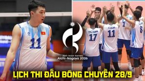 Lịch thi đấu bóng chuyền hôm nay 27/9: Tuyển Việt Nam đại chiến Qatar tại ASIAD 2026 lúc mấy giờ?