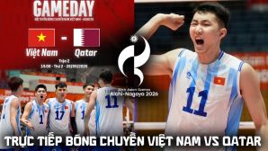 Link xem trực tiếp bóng chuyền Việt Nam đấu Qatar hôm nay 28/9 - VTV6 trực tiếp bóng chuyền nam ASIAD 2026