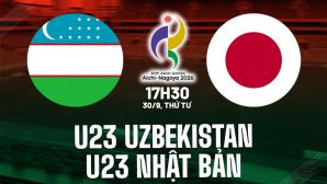 VTV trực tiếp bóng đá nam ASIAD 2026 hôm nay 30/9 - Link xem trực tiếp U23 Uzbekistan vs U23 Nhật Bản