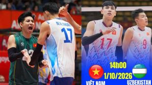 Link xem TRỰC TIẾP bóng chuyền Việt Nam đấu Uzbekistan hôm nay 27/9 - VTV6 phát sóng bóng chuyền ASIAD 2026