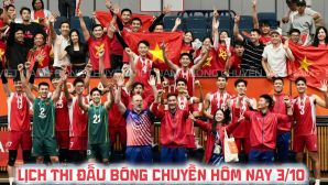 Lịch thi đấu bóng chuyền hôm nay 3/10: Tuyển Việt Nam đấu Đài Loan ở ASIAD 2026 lúc mấy giờ?