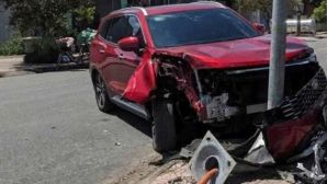 Hiện trường vụ va chạm ô tô và xe máy ở Hưng Yên, một người đàn ông tử vong