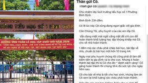 Vụ giáo viên bị tố giao hơn 10 trang bài tập: 41 phụ huynh lên tiếng