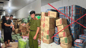 Hà Nội: Phát hiện gần 20 tấn bánh, kẹo, nước uống thu mua, đóng gói tại Việt Nam giả xuất xứ nước ngoài