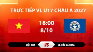 TV360 TRỰC TIẾP bóng đá U17 Việt Nam vs U17 QĐ Bắc Mariana hôm nay 8/10 -Link xem VL U17 châu Á 2027