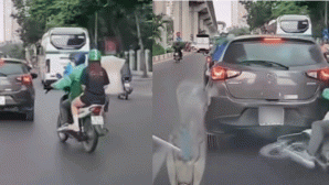 Bộ Công an phân tích vụ tài xế xe ôm công nghệ đâm đuôi ô tô ở Hà Nội? Tình hình tài xế và khách hàng?
